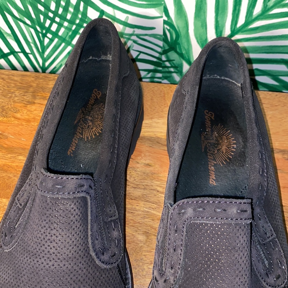 Tommy Bahama Black Suede Sand Bar Loafers Men’s 9 - Picture 8 of 9